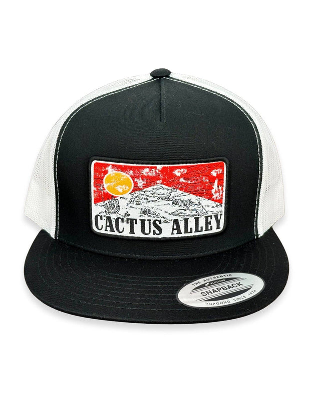 "Red Sky" - 6006 Black/ White Mesh, Snapback Cap (WESA JAN 2024)