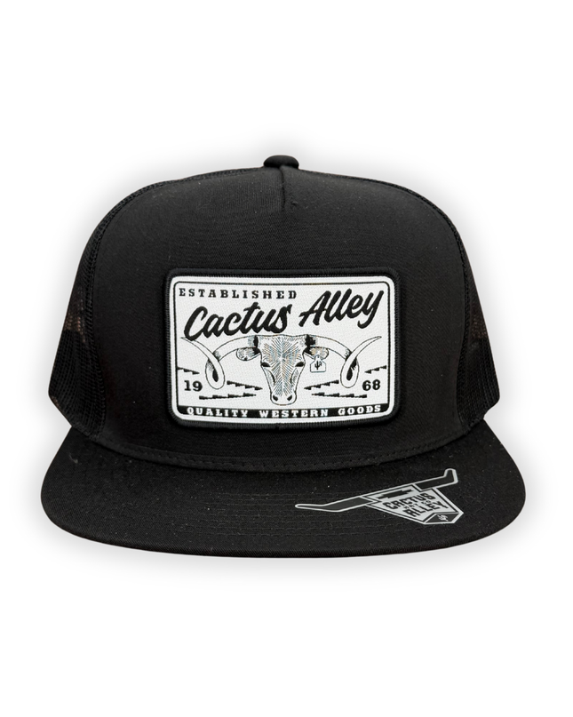 "Cattle Drive" - 6006 Black/ Black Mesh, Snapback Cap