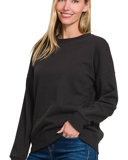 `Basic Casual Sweatshirts Zenana