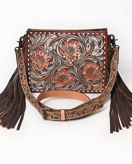 ADBG323 American Darling Hand Tooled Leather Messenger Bag