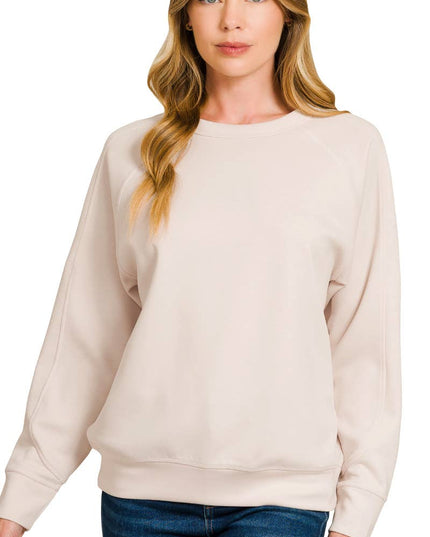 Soft Scuba Crewneck Sweatshirt SI-26756 Zenana