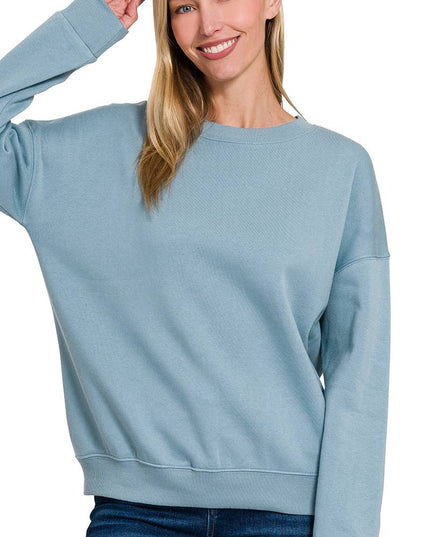 `Basic Casual Sweatshirts Zenana