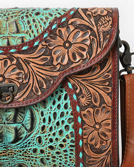 ADBG1303 Wallet Genuine Western Leather Women Bag