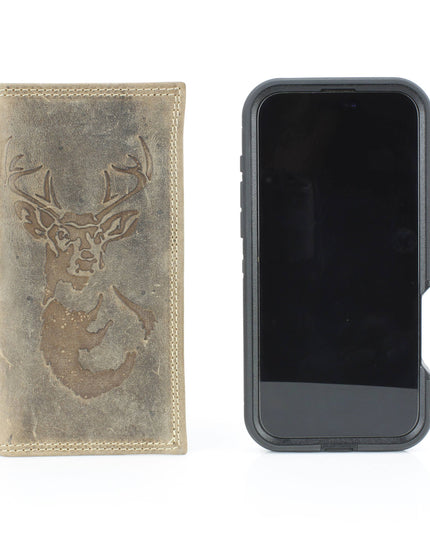 Men’s Rodeo Wallet with Deer Emboss ABMWVT 07