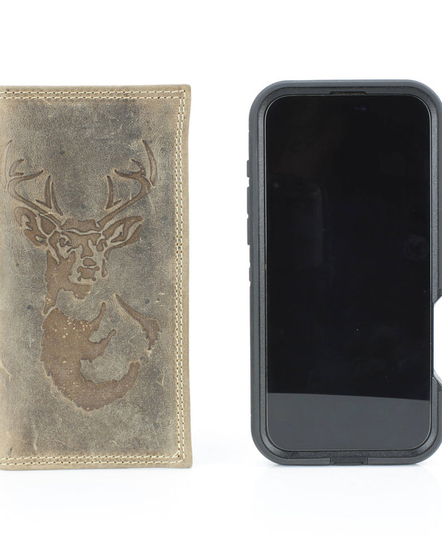 Men’s Rodeo Wallet with Deer Emboss ABMWVT 07