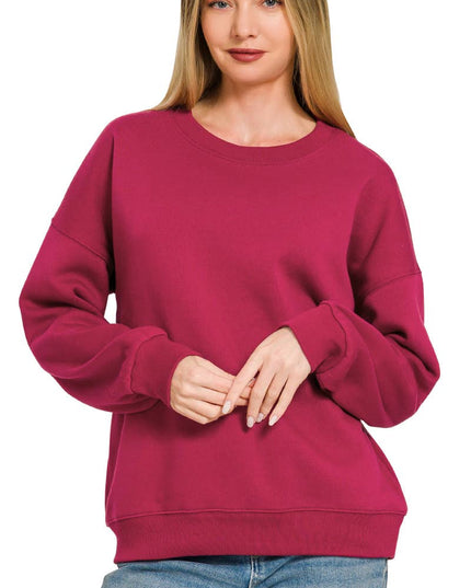 `Basic Casual Sweatshirts Zenana