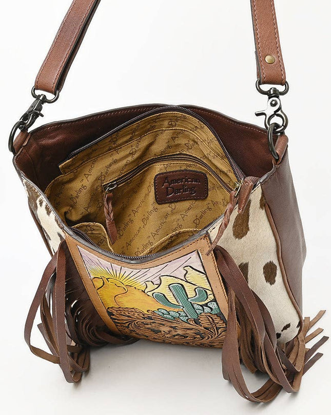 LC-ADBGZ690F Crossbody Genuine Western Leather Women Bag