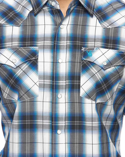 RODEO CLOTHING MEN'S PLAID LONG SLEEVE SNAP PS400l-Sept