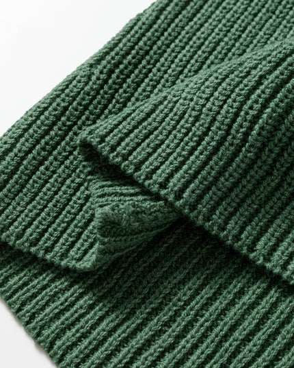 Mist Green Solid Lantern Sleeve Empire Waist Short Sweater Dress