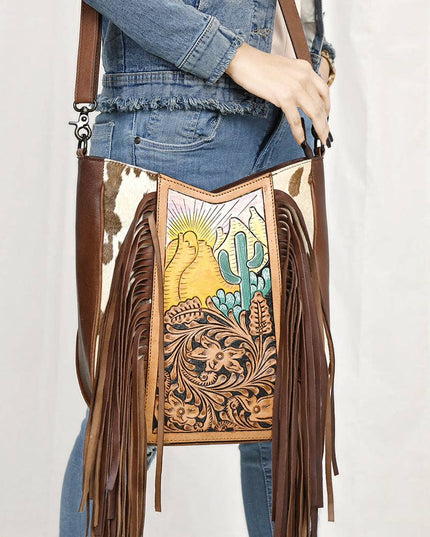 LC-ADBGZ690F Crossbody Genuine Western Leather Women Bag