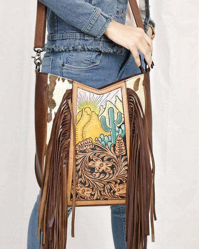 LC-ADBGZ690F Crossbody Genuine Western Leather Women Bag