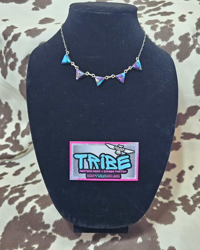 Sterling Silver Banner Necklace