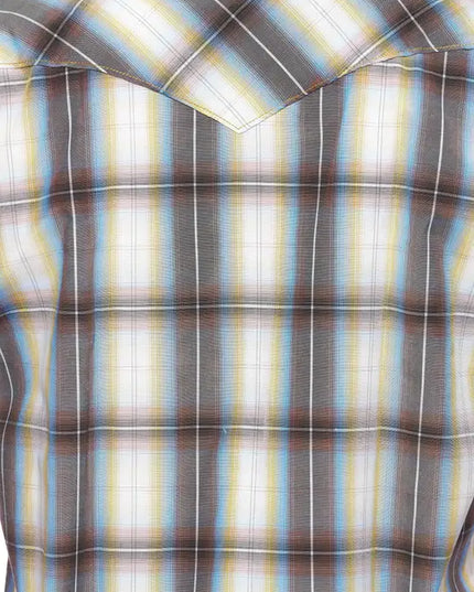 RODEO CLOTHING MEN'S PLAID SHORT SLEEVE SNAP Ps400s-Sept