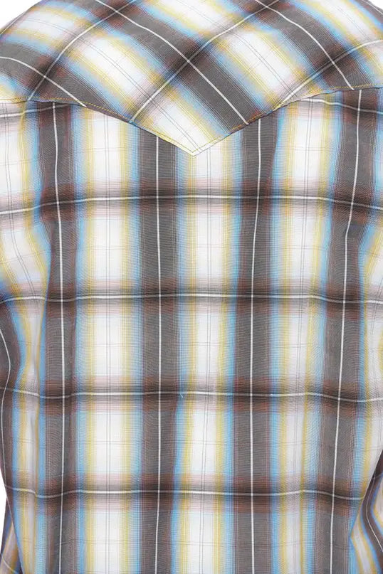 RODEO CLOTHING MEN'S PLAID SHORT SLEEVE SNAP Ps400s-Sept