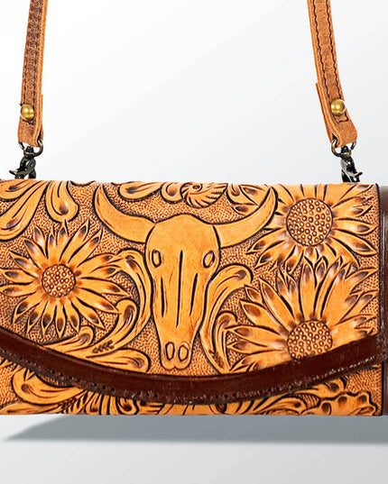LC-ADBG518 Wallet Genuine Western Leather Women Bag