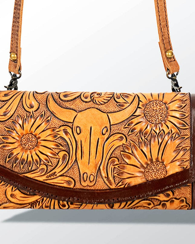 LC-ADBG518 Wallet Genuine Western Leather Women Bag