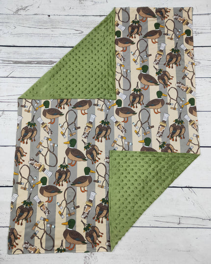 Camouflage Duck Hunting Printed Baby Kids Blanket