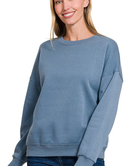 `Basic Casual Sweatshirts Zenana