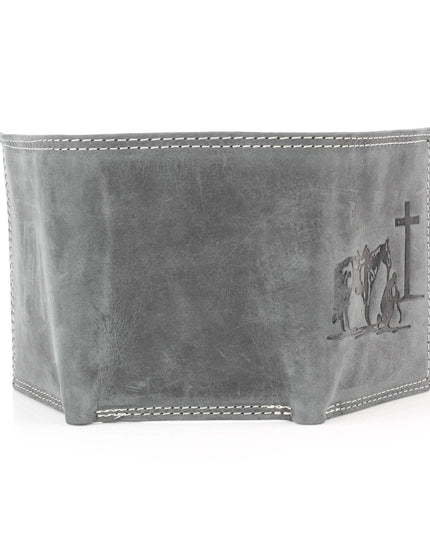 Men’s Tri-Fold Wallet with Cowboy Emboss ABMWVT 04