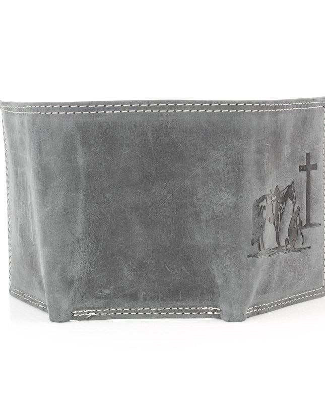 Men’s Tri-Fold Wallet with Cowboy Emboss ABMWVT 04