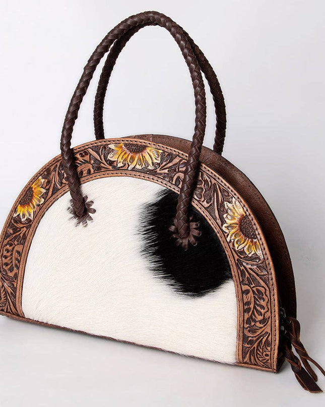 LC-ADBG517BRW Taco Hair-On Genuine Western Leather Women Bag