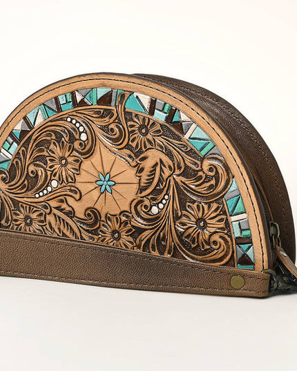 ADBG1433A Taco Hand Tooled Genuine Western Leather Women Bag
