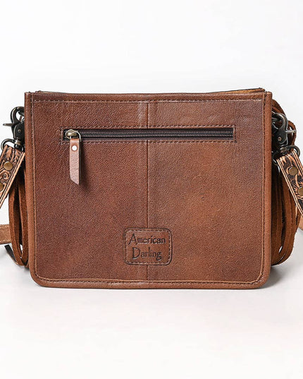 ADBG323 American Darling Hand Tooled Leather Messenger Bag