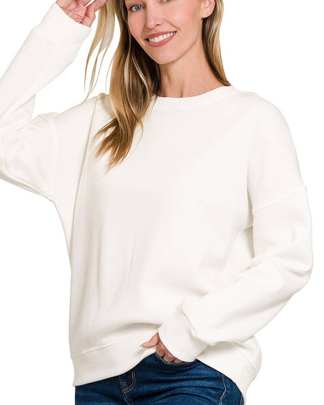 `Basic Casual Sweatshirts Zenana