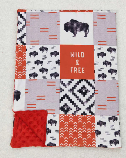 Wild & Free  Newborn Baby Blanket
