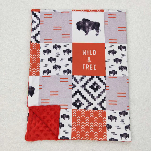 Wild & Free  Newborn Baby Blanket