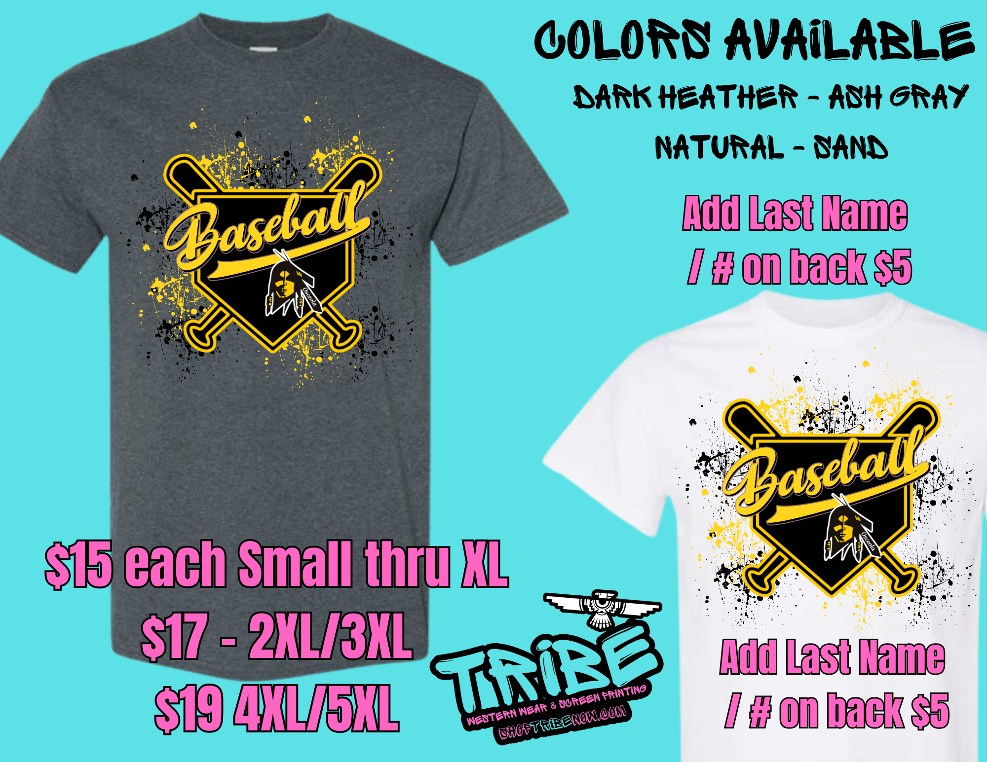 Baseball Indians Paint Splatter
