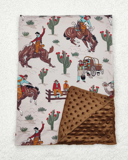Western Cowboy Newborn Baby Blanket