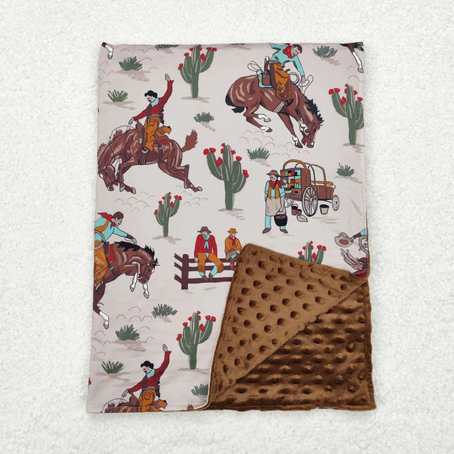 Western Cowboy Newborn Baby Blanket