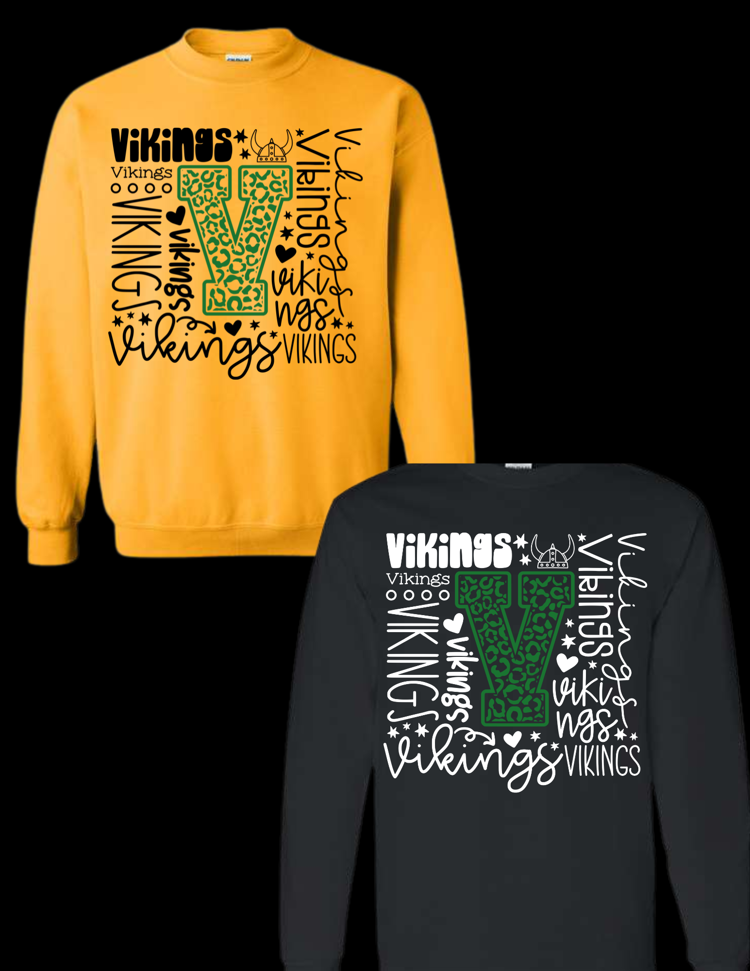 Lakeland Vikings - V - Heavy Blend™ Crewneck Sweatshirt