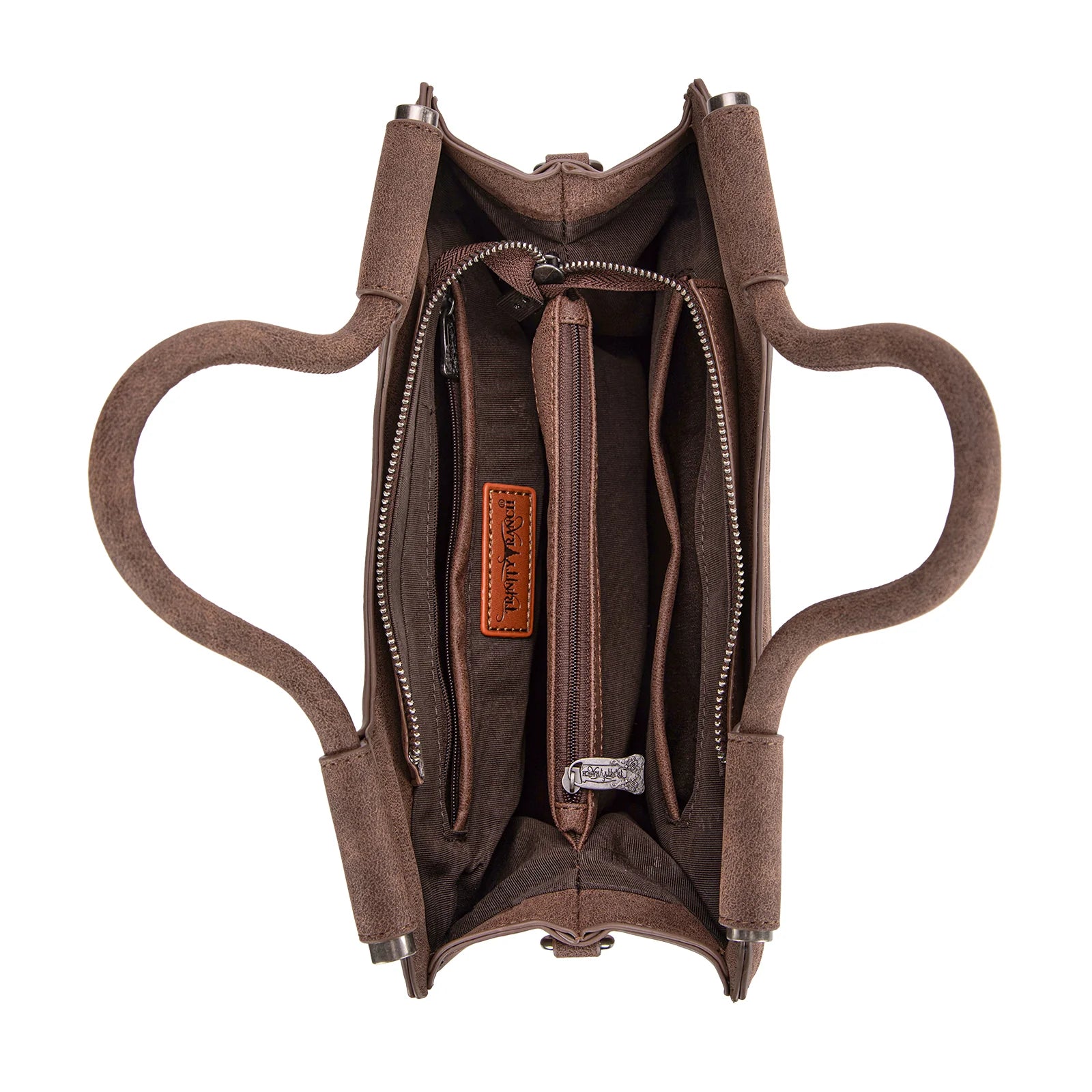Trinity Ranch Floral Aztec Tooled Concealed Carry Tote/Crossbody