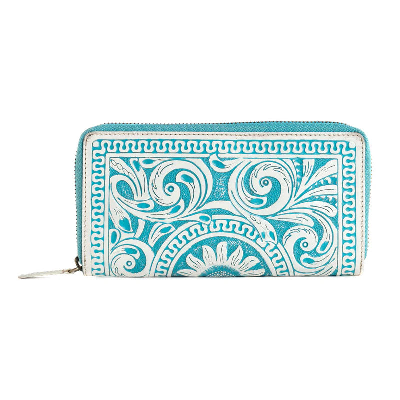 Myra - Sunset Valley Wallet in Frosted Turquoise
