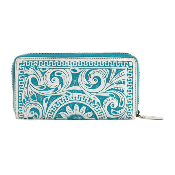 Myra - Sunset Valley Wallet in Frosted Turquoise