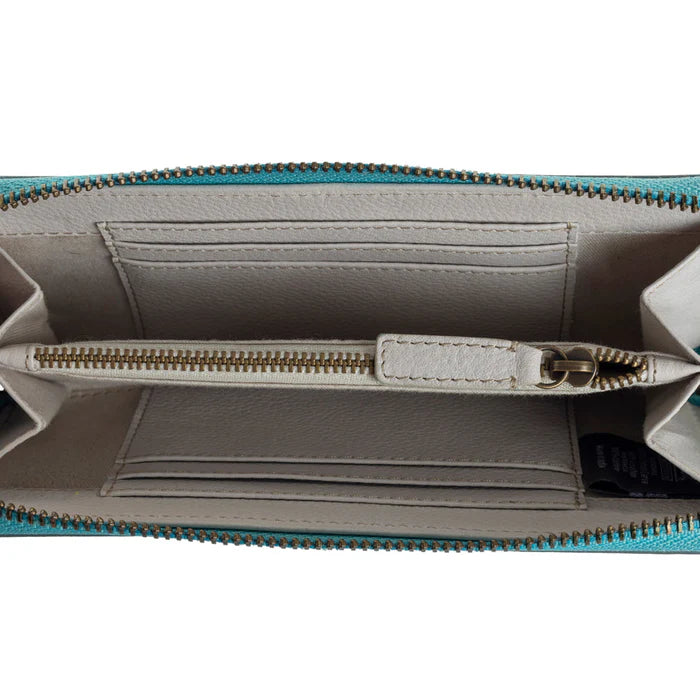 Myra - Sunset Valley Wallet in Frosted Turquoise