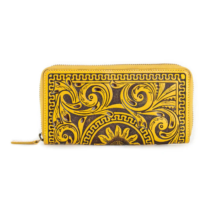 Myra -Sunset Valley Wallet in Sunrise Yellow