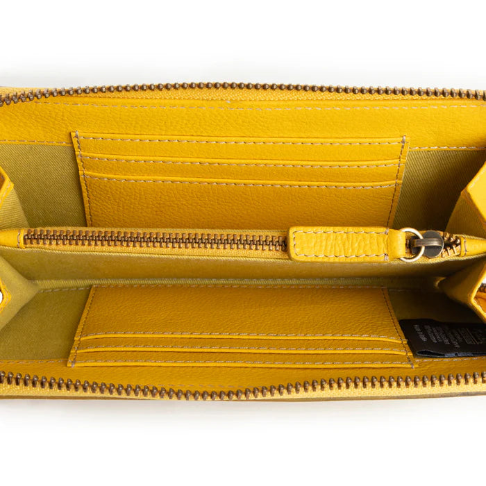 Myra -Sunset Valley Wallet in Sunrise Yellow