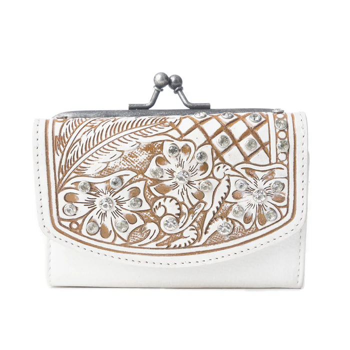 Myra - Sparkling Desert Moon Coin Purse In Chocolate White