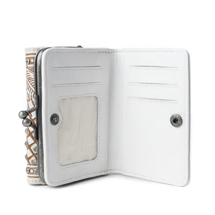 Myra - Sparkling Desert Moon Coin Purse In Chocolate White