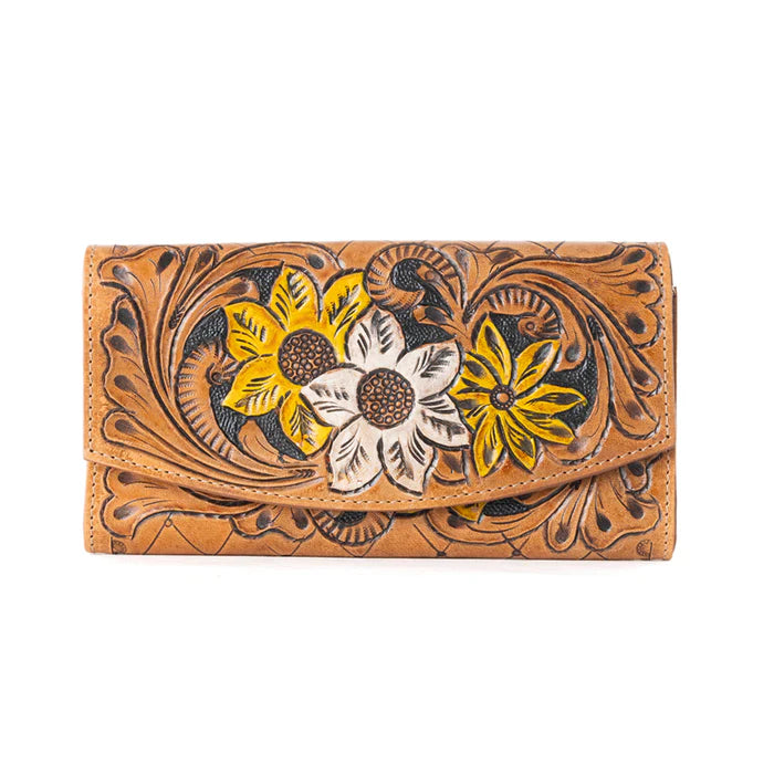 Myra - Brown Garden Wallet