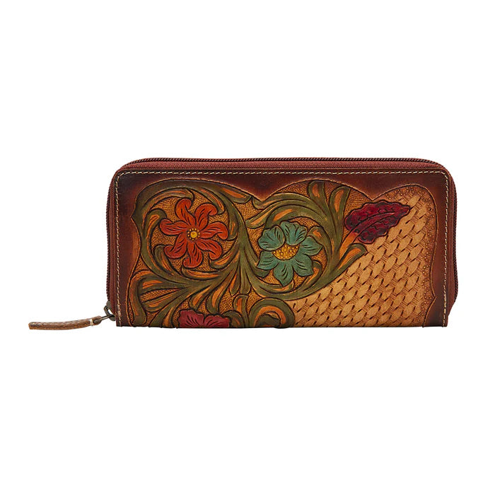 Myra - Zipper Floral Wallet