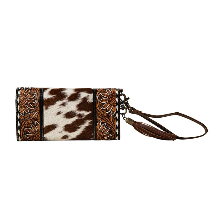 Myra - Sandstone Trail Hand-Tooled Wristlet Wallet