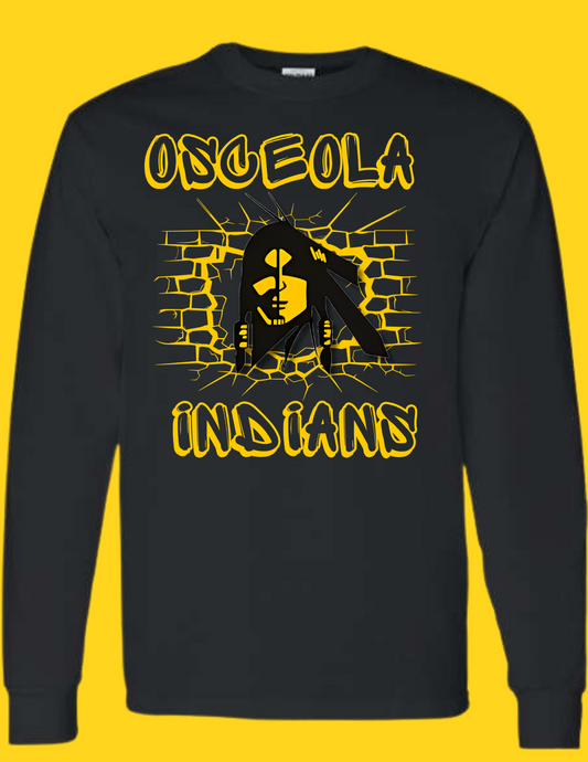 Osceola Indians Brickwall - Heavy Blend™ Crewneck Sweatshirt