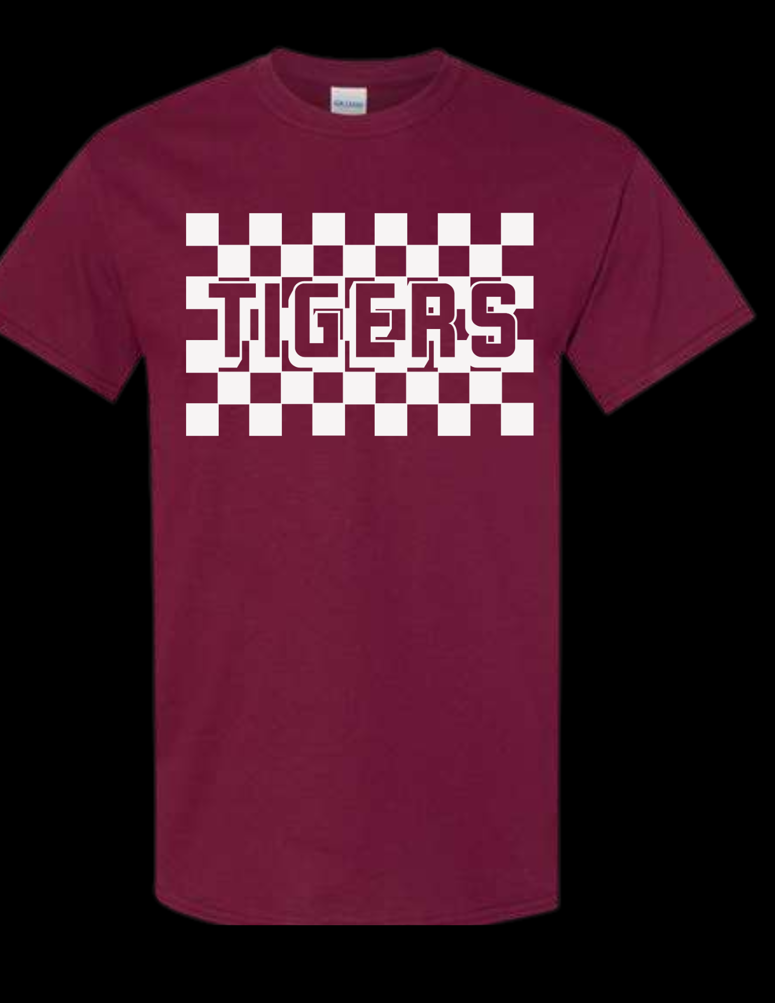 Weaubleau Tigers Checkered - Gildan - Heavy Cotton™ T-Shirt