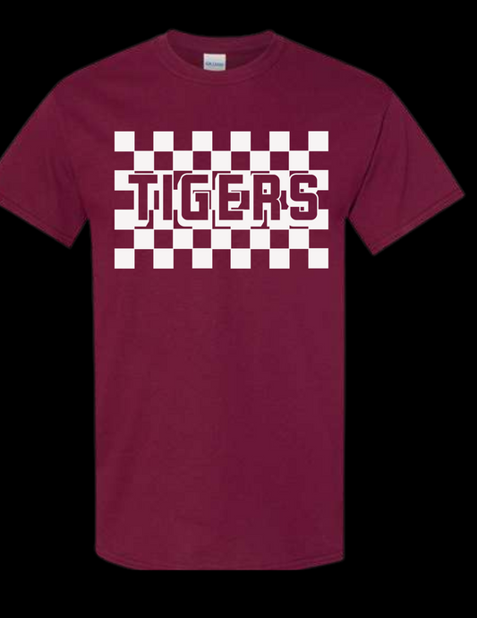 Weaubleau Tigers Checkered - Gildan - Heavy Cotton™ T-Shirt