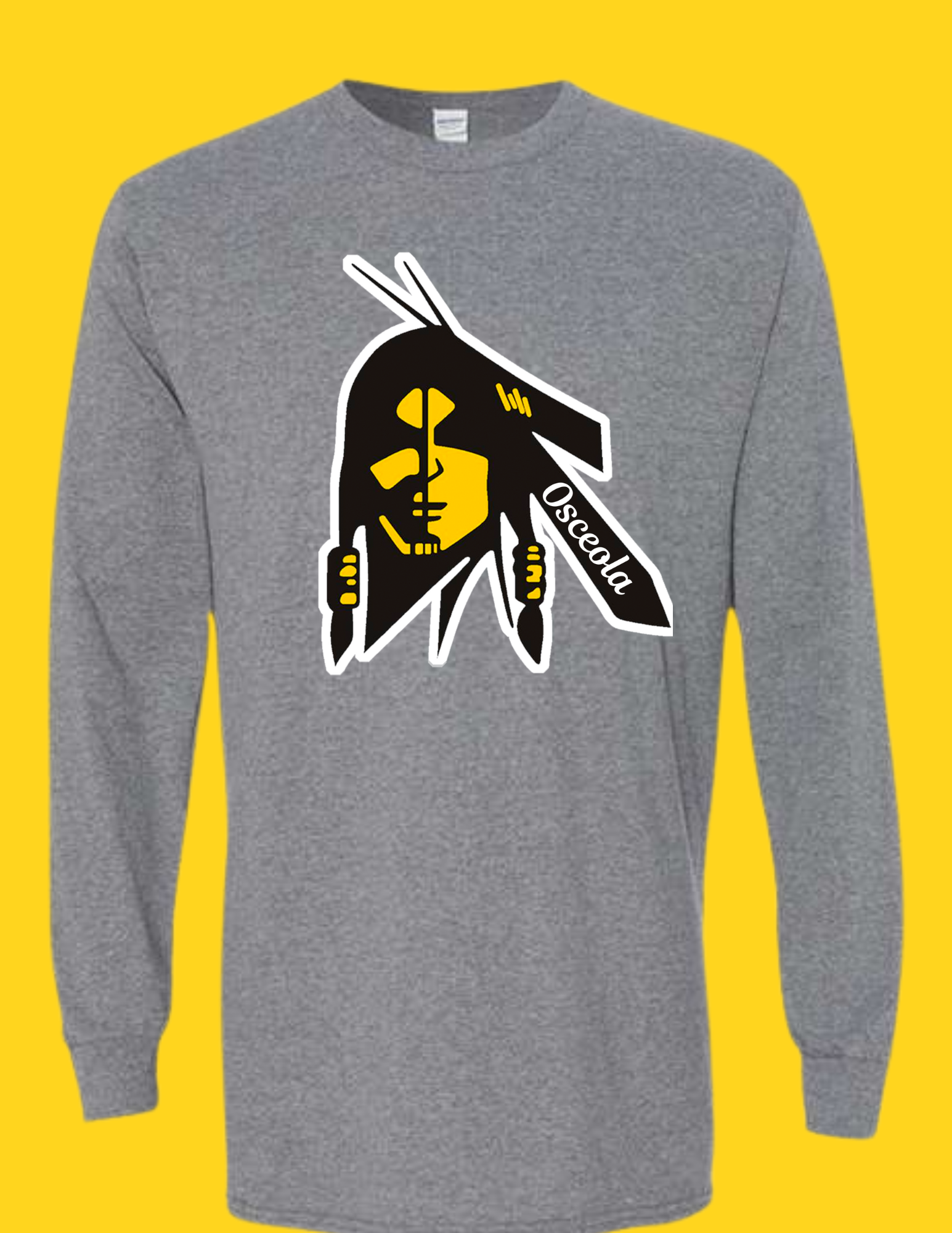 Osceola Indian - Gildan - Heavy Cotton™ Long Sleeve T-Shirt