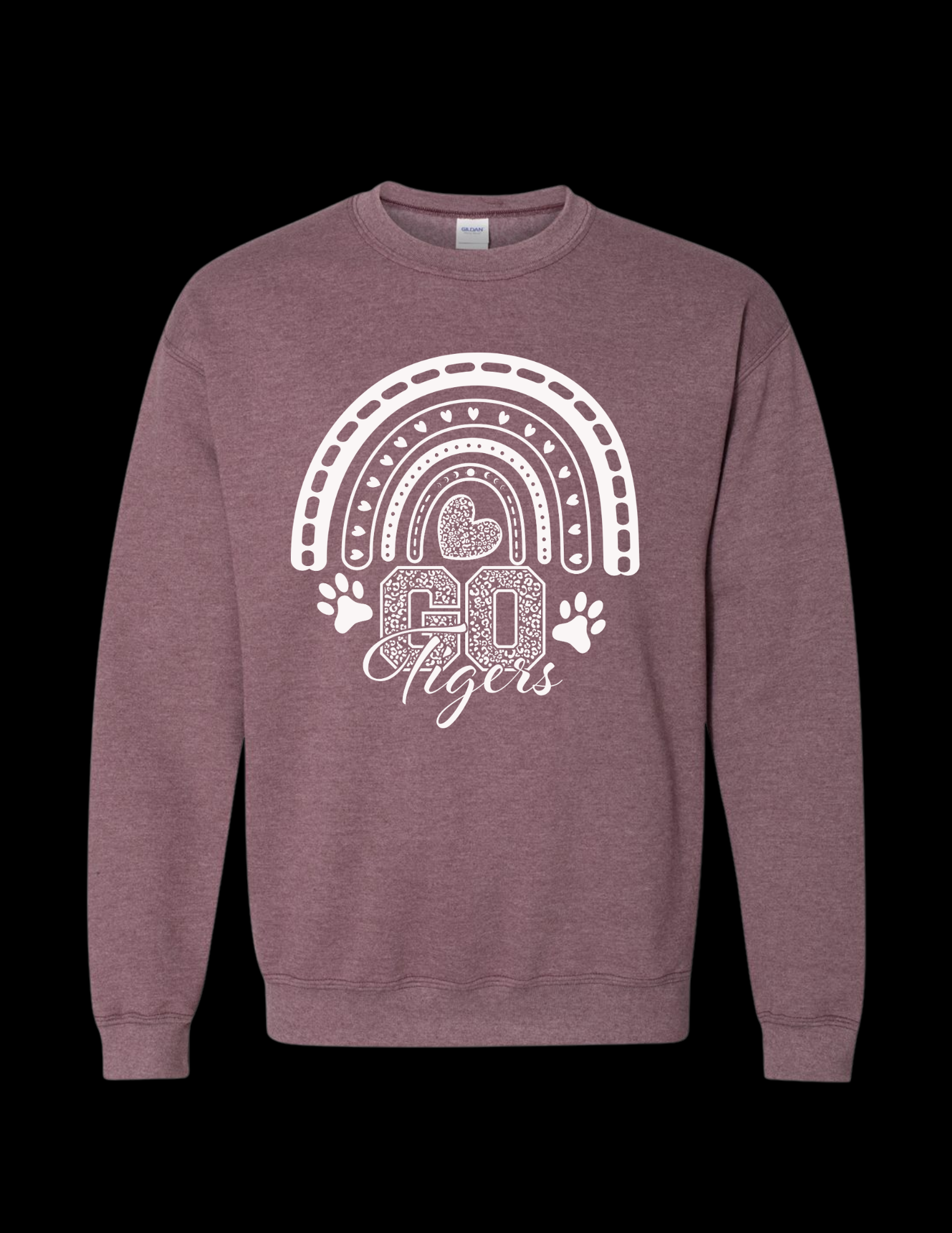 Weaubleau Tigers Rainbow - Gildan - Heavy Blend™ Crewneck Sweatshirt